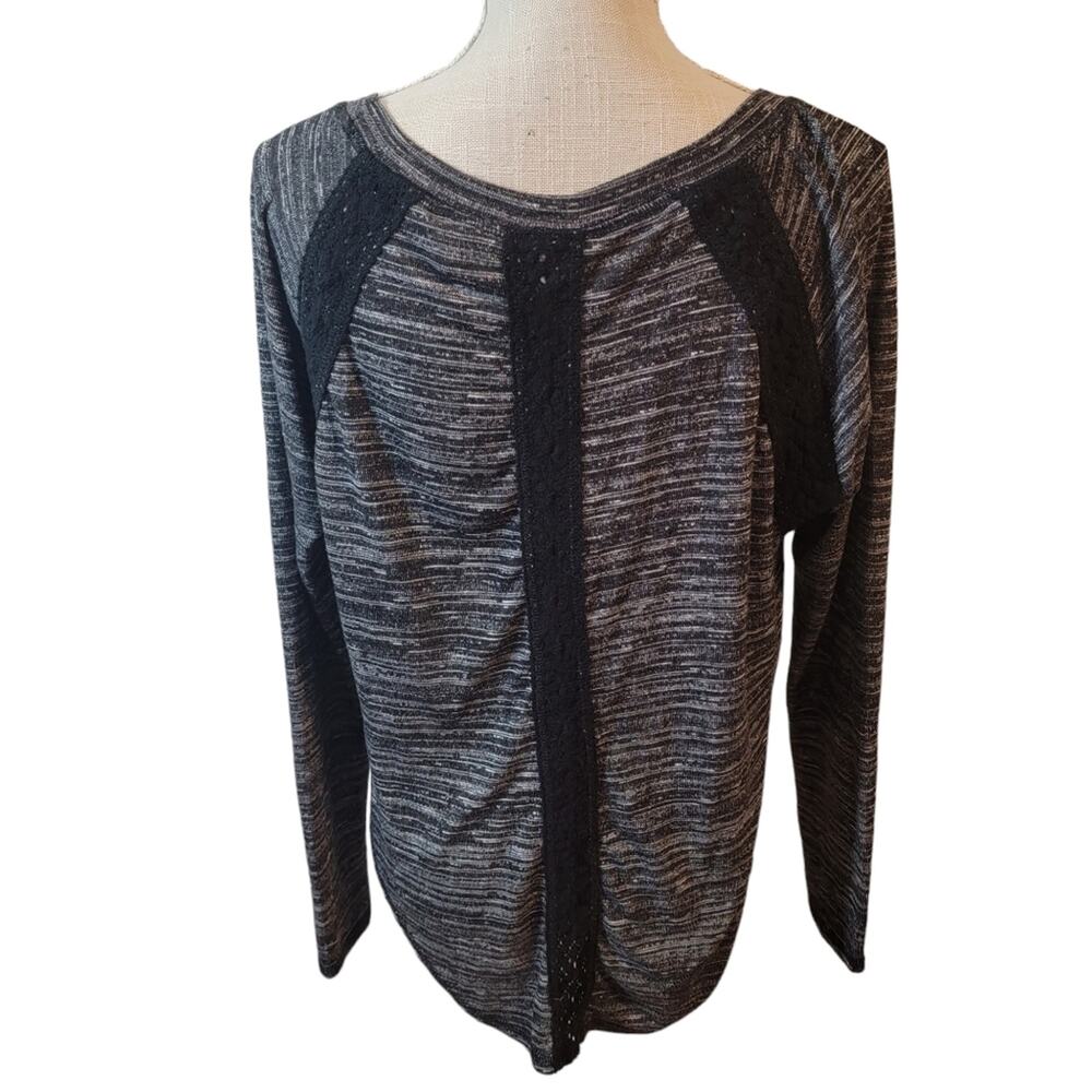 Harley Davidson Lightweight Pullover Grey/Black Long Sleeve Sweater Size Small - Picture 2 of 5